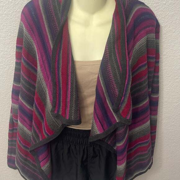 Ralph Lauren LRL Colorful Long Sleeve Open Shawl Sweater - Women's Small - NICE! - Picture 3 of 3